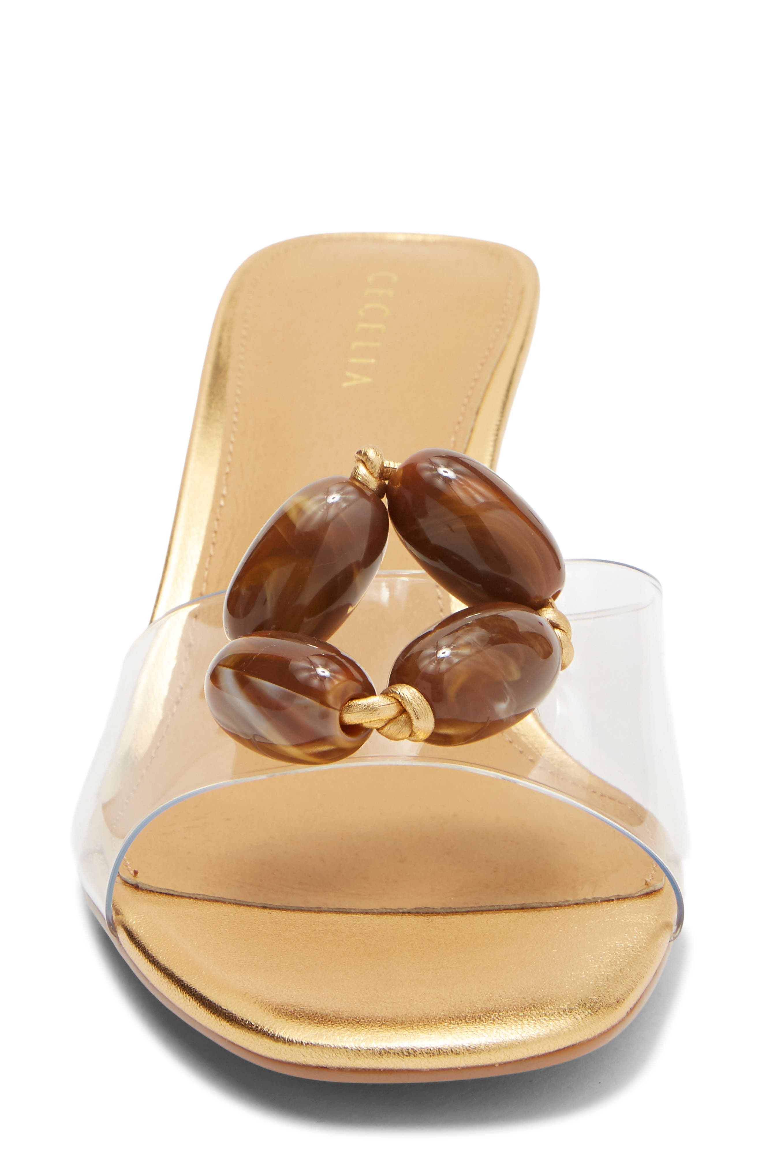 Jessy Slide Sandal, Alternate, color, GOLD CHOCOLATE