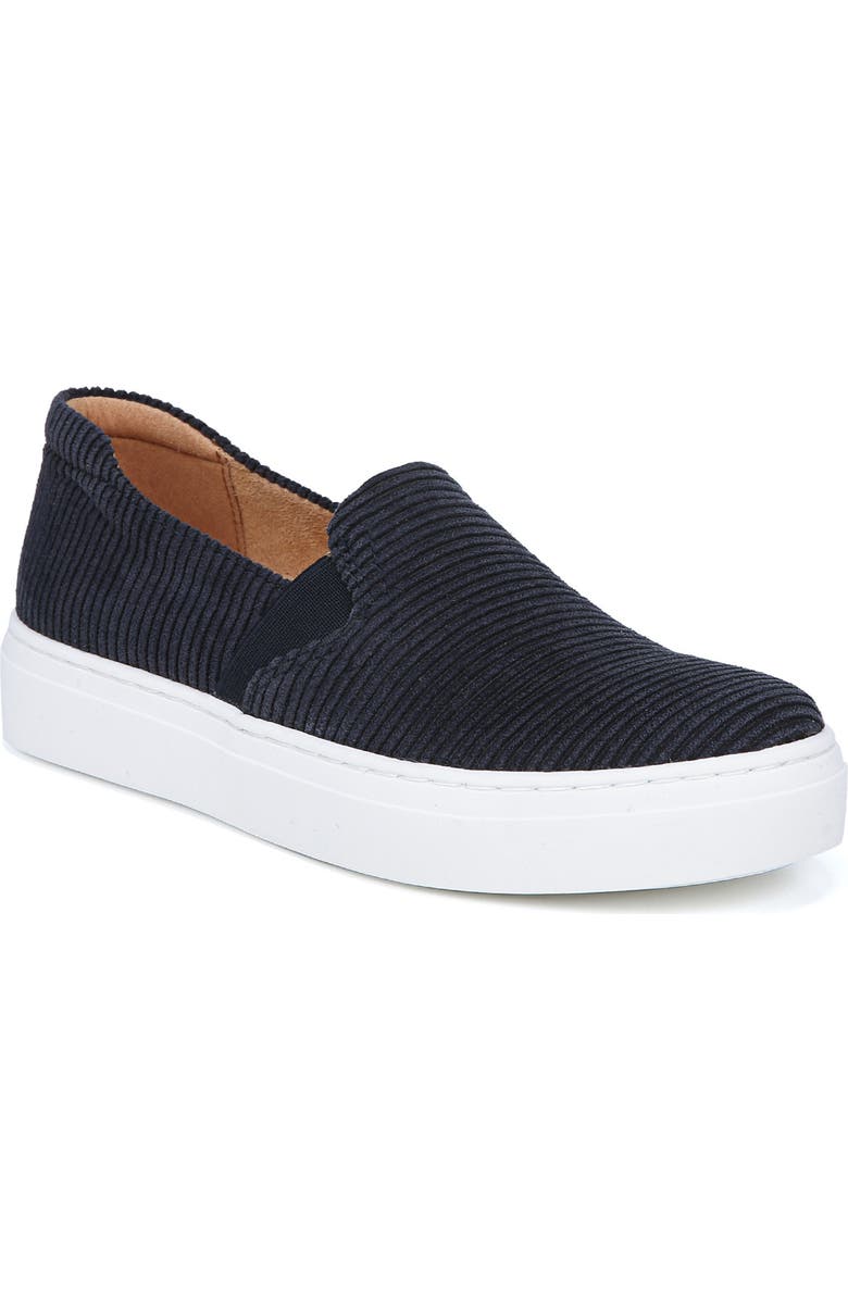 Naturalizer Carly Slip-On Sneaker, Main, color, Inky Navy Corduroy Fabric