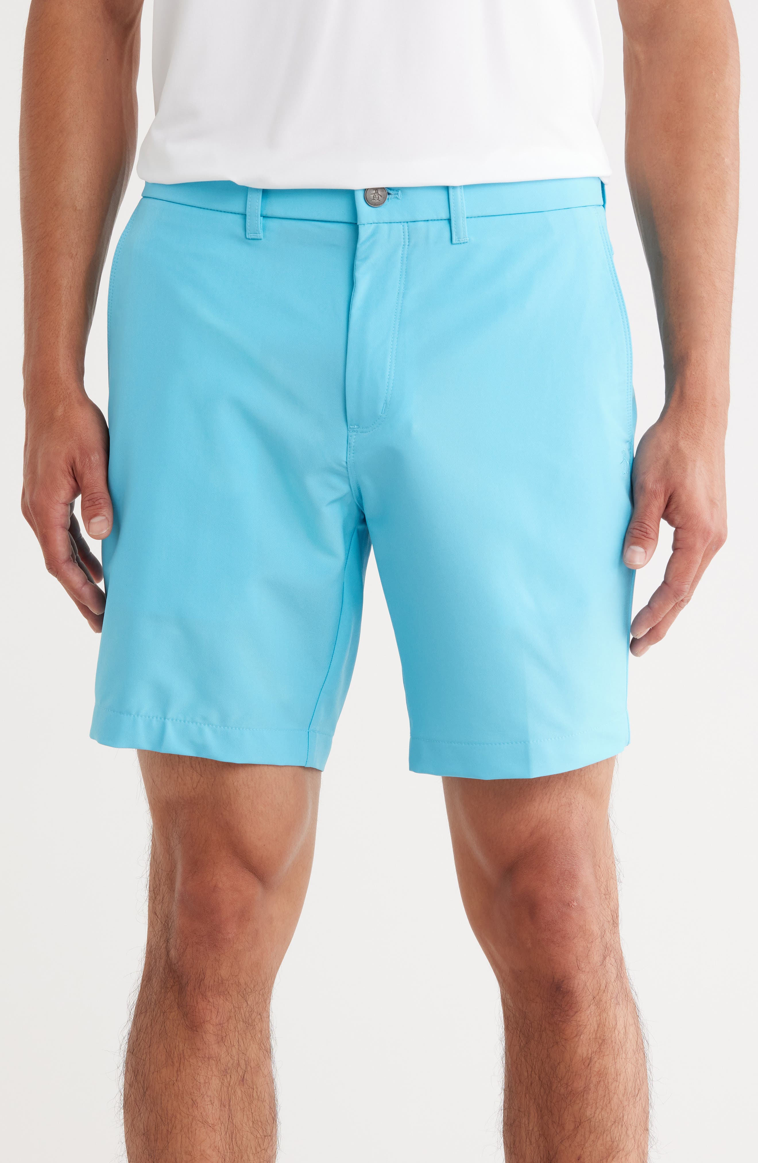Original Penguin Technical Flat Front 7.5-Inch Shorts