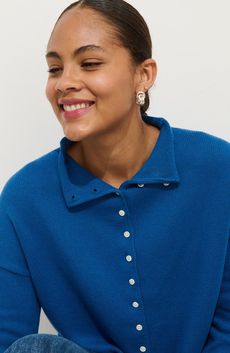 Alex Mill Taylor Cotton & Cashmere Cardigan, Alternate, color, Cosmic Blue