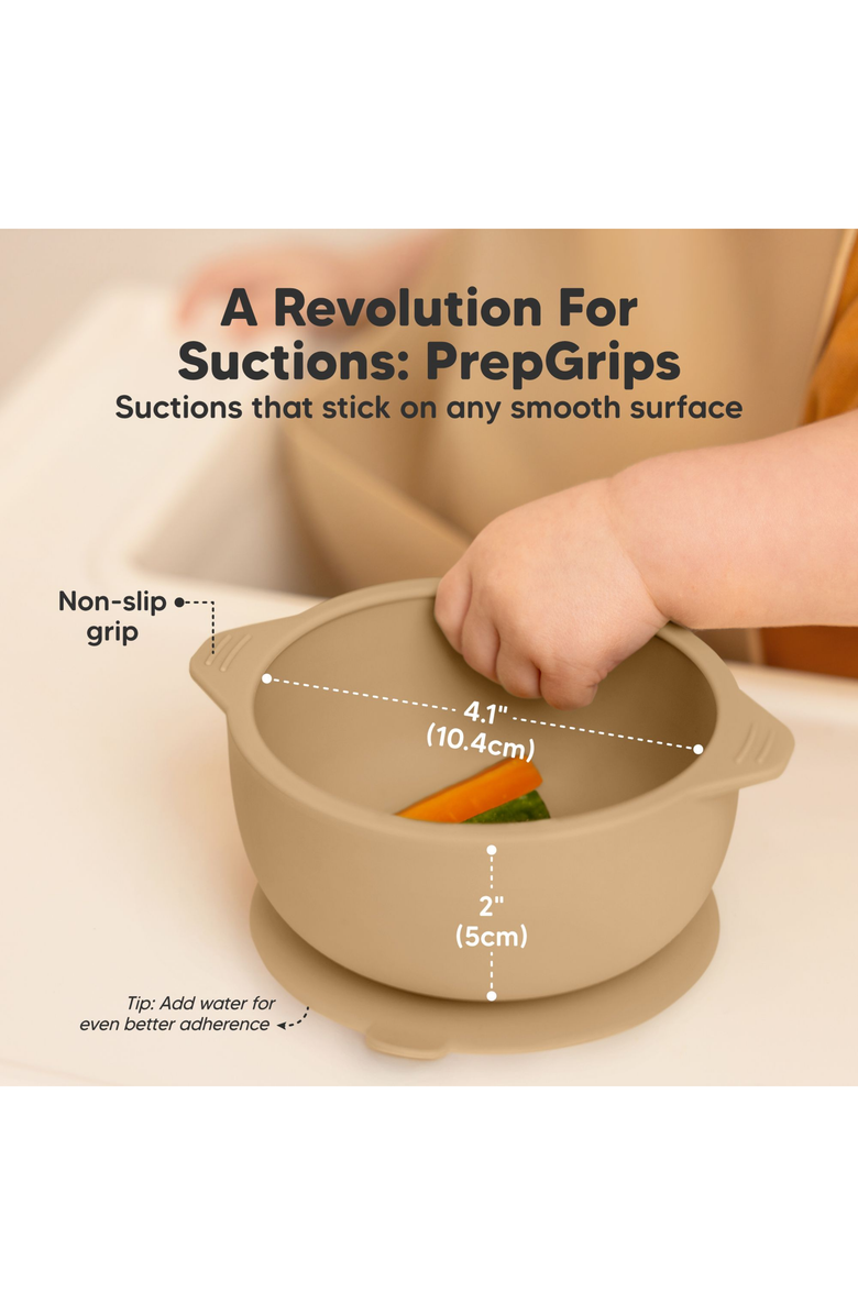 KeaBabies 2-Pack Silicone Suction Bowls, Alternate, color, Terracotta