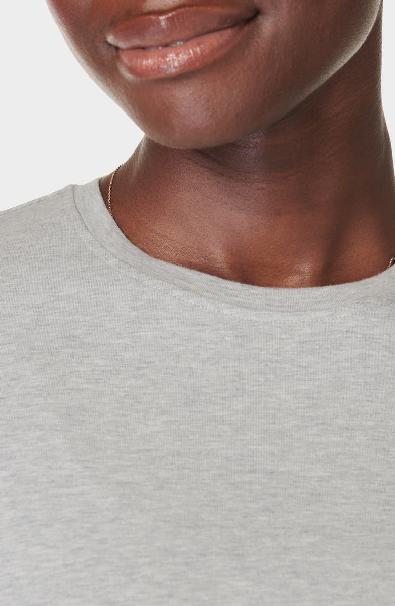 Sweaty Betty Essential Sculpt Long Sleeve T-Shirt, Alternate, color, Light Grey Marl