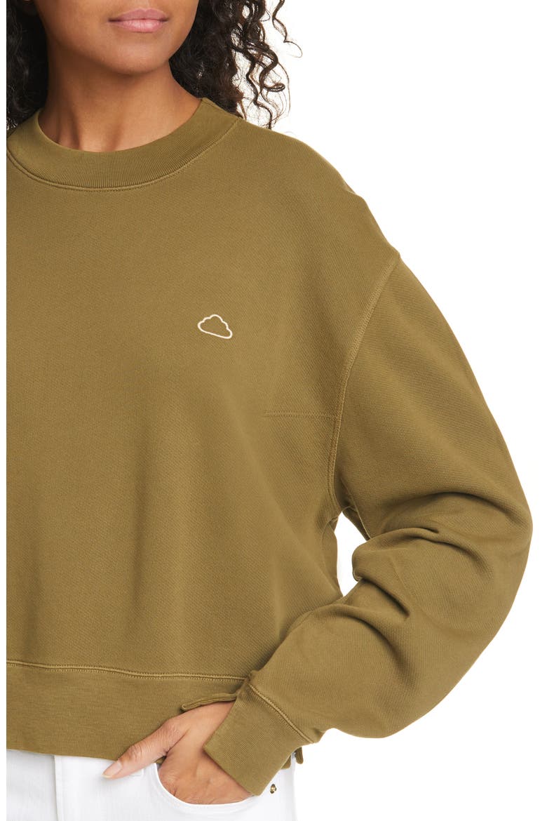 Easy Organic Cotton Sweatshirt, Alternate, color, FADED OD