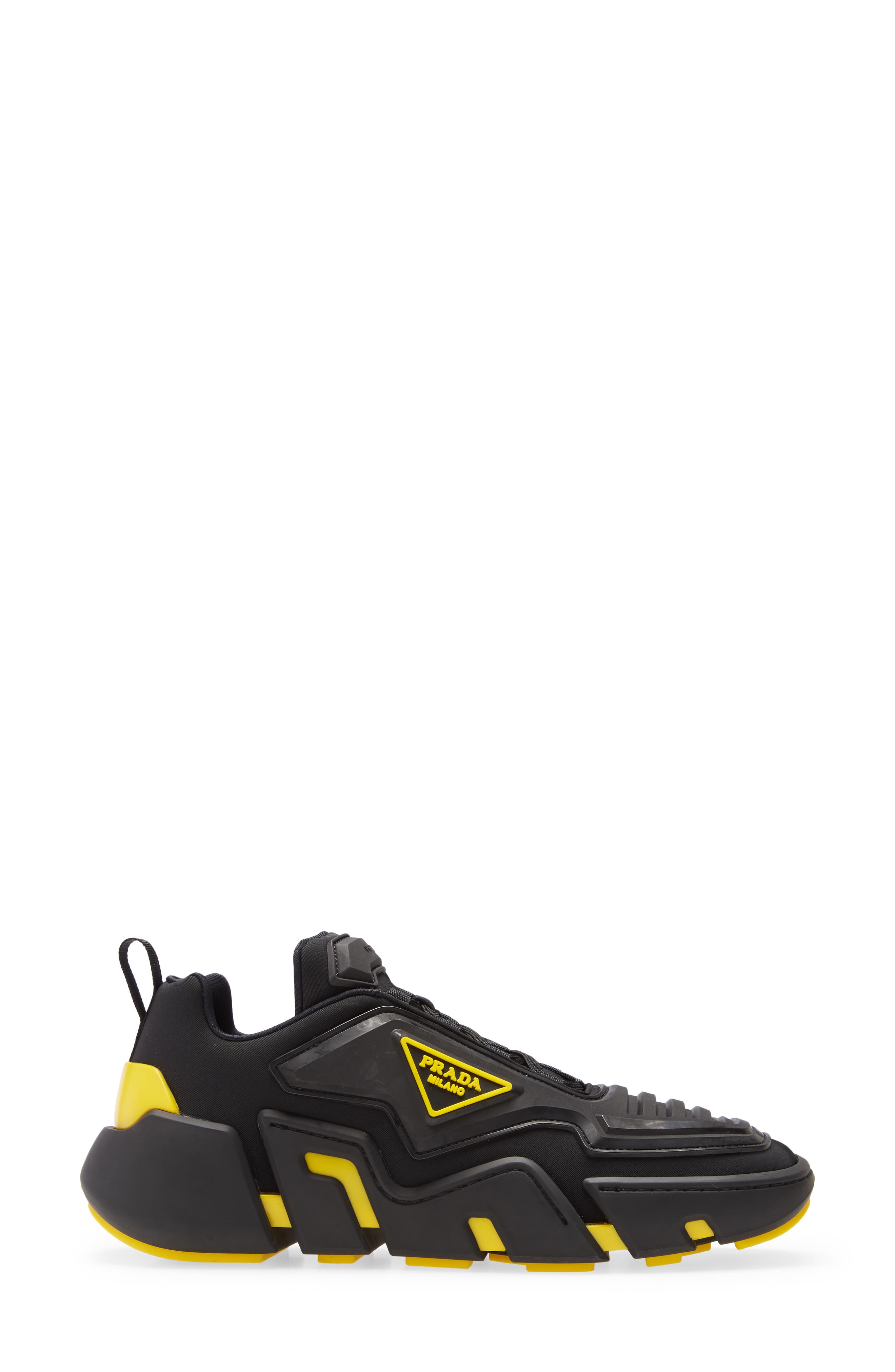 Prada The Techno Stretch Sneaker, Alternate, color, 