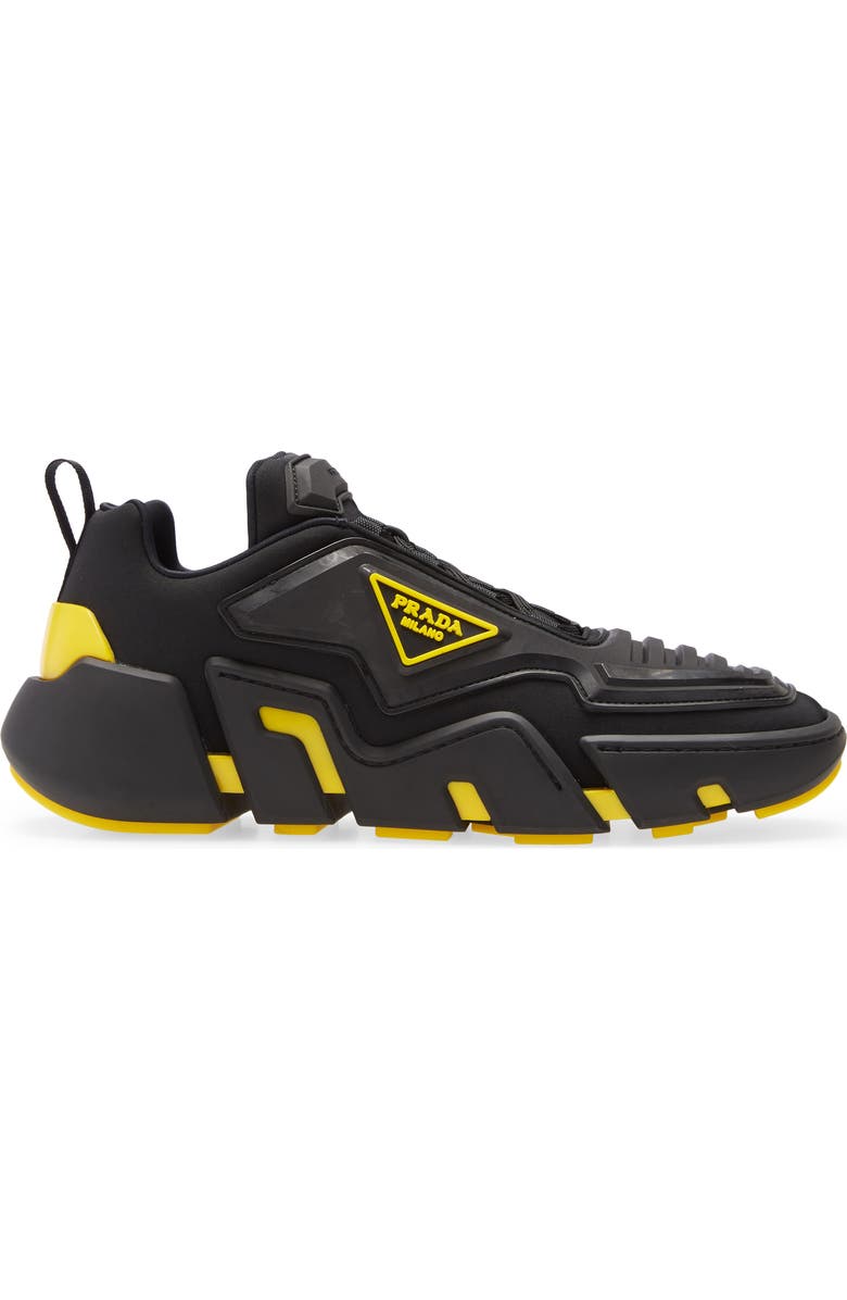 Prada The Techno Stretch Sneaker, Alternate, color,