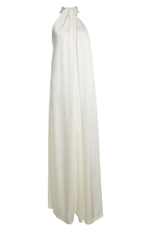 Stella Mccartney Envers Satin Gown In Cream