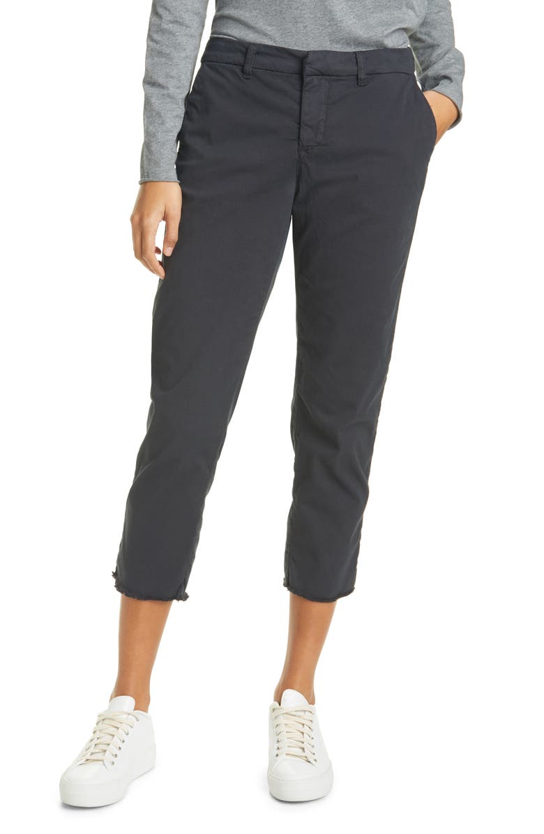 Frank & Eileen Wicklow Crop Chinos, Main, color, Washed Black