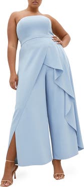 City Chic Attract Strapless Jumpsuit