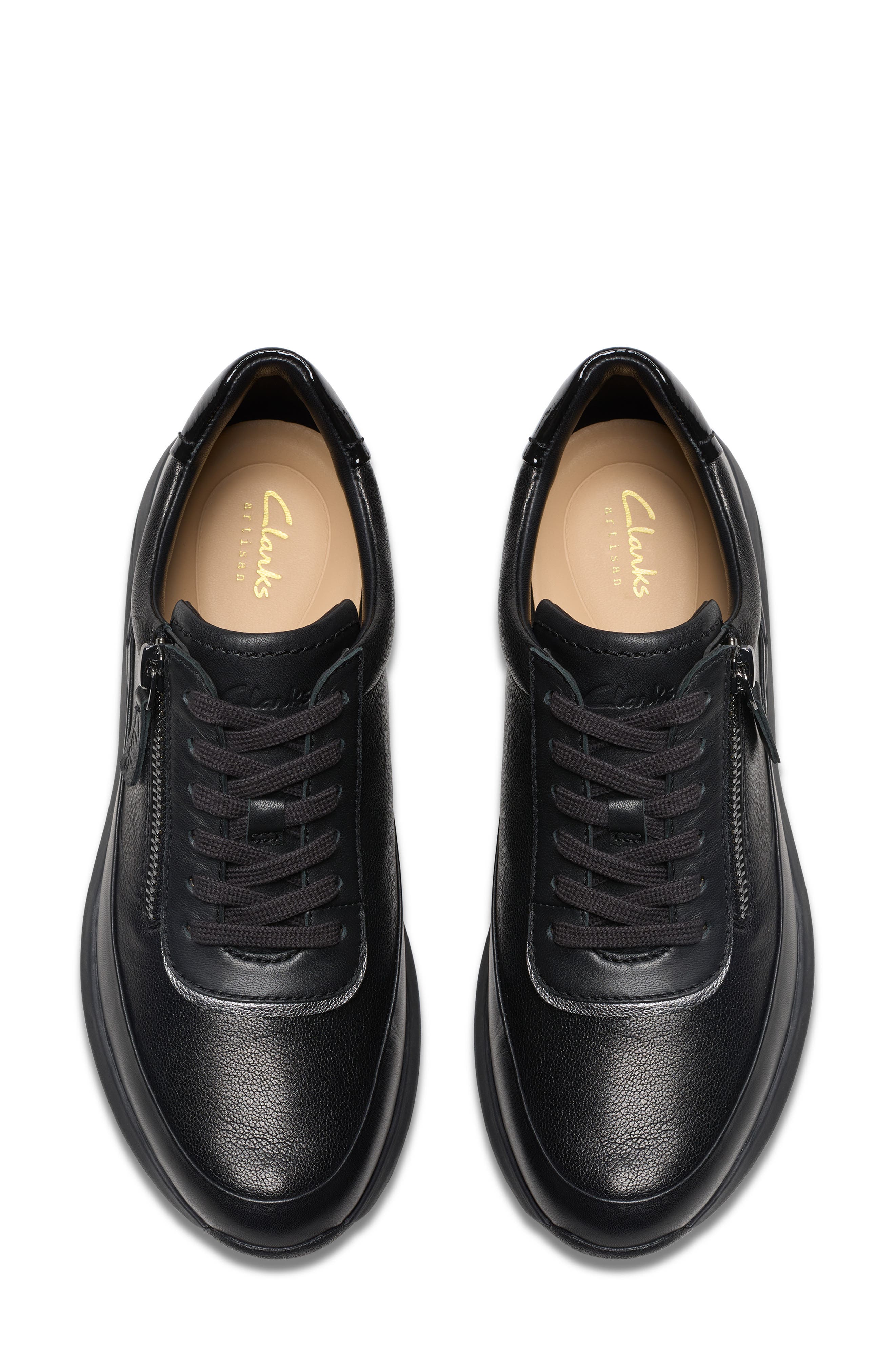 Clarks<sup>®</sup> Tivoli Zip Sneaker, Alternate, color, Black Combi