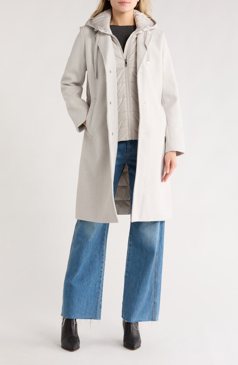 Sam Edelman Hooded Anorak Jacket, Alternate, color, Pale Grey