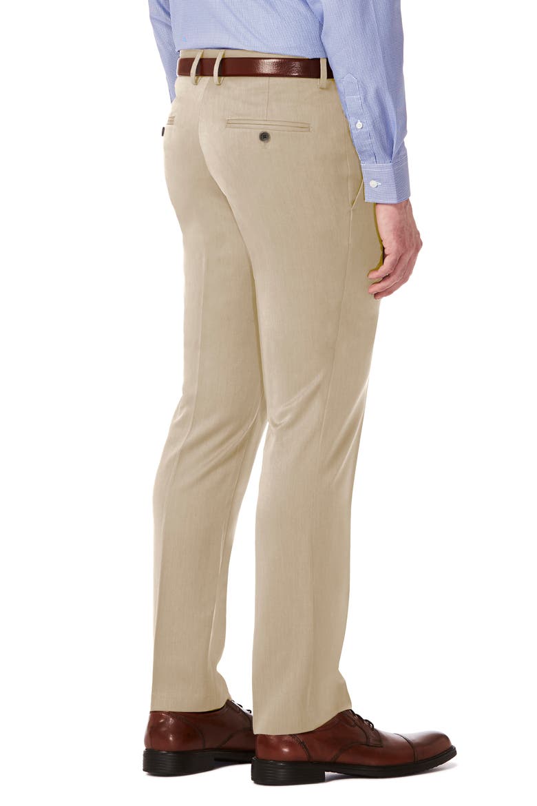 Heather Slim Fit Dress Pant, Alternate, color, OATMEAL