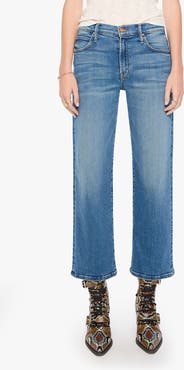 MOTHER Tunnel Vision Flood Mid Rise Wide Leg Jeans