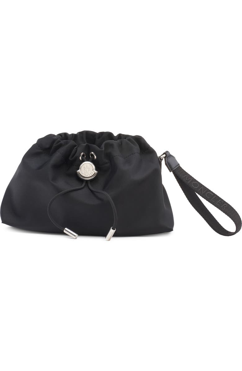 Moncler Trick Nylon Pouch, Main, color, Black