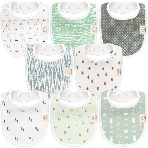 8-Pack Baby Drool Bibs