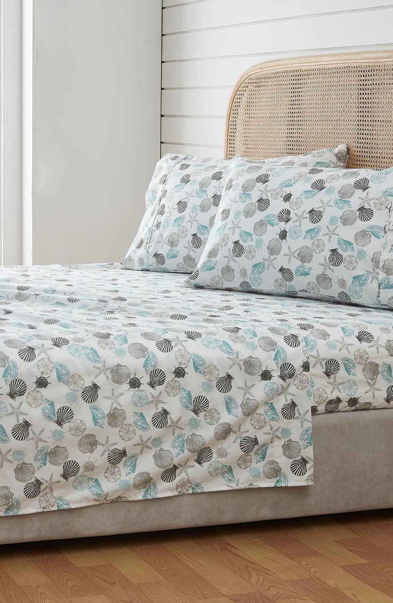 Woven & Weft Coastal Microfiber Sheet Set, Alternate, color, 