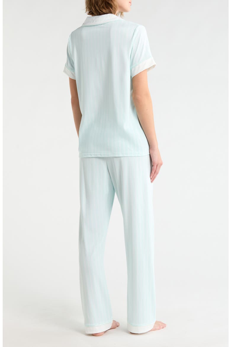 Notch Collar Pajamas, Alternate, color, SALT WATER