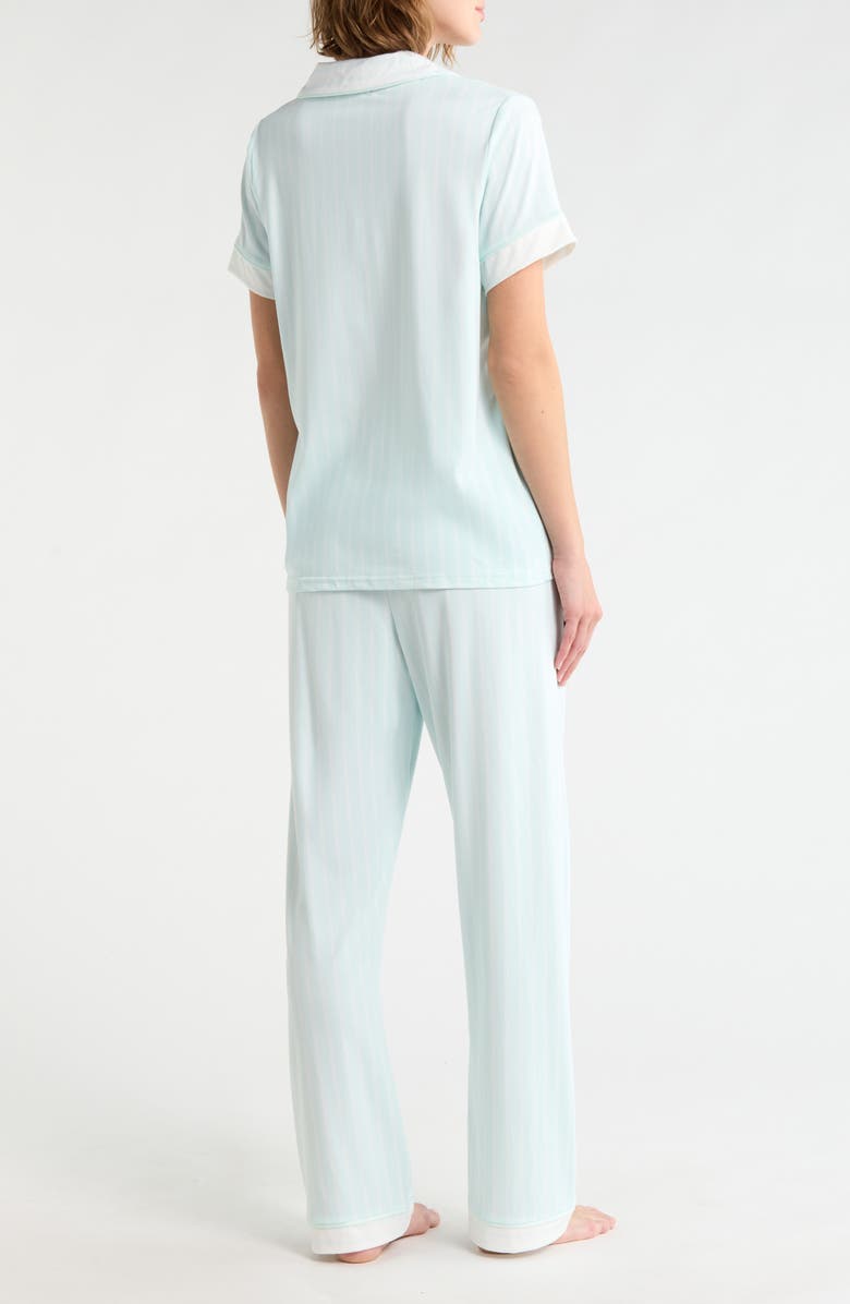 French Connection Notch Collar Pajamas, Alternate, color, Salt Water