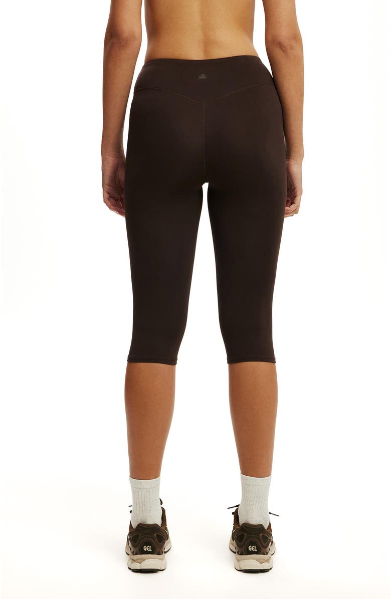 COTTON ON BODY Women's Active Ultra Soft Contour Capri Tight, Alternate, color, French Roast