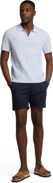 Onia Textured Cotton Johnny Collar Polo