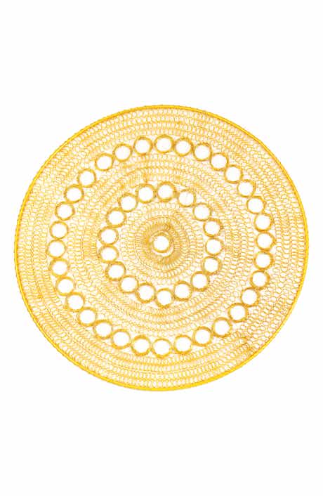 Tiramisu Celestial Rings Set of 4 Metal Placemats