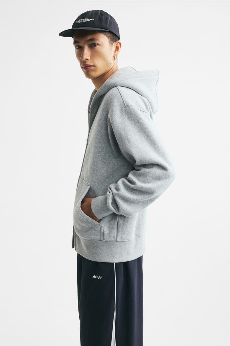 Relaxed-fit Hooded Jacket, Alternate, color, Light gray melange