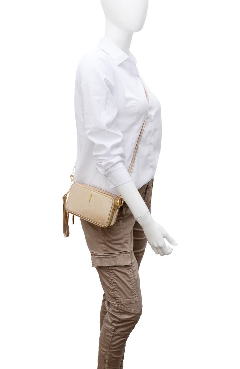 Thacker Ronnie Metallic Crossbody Bag, Alternate, color,