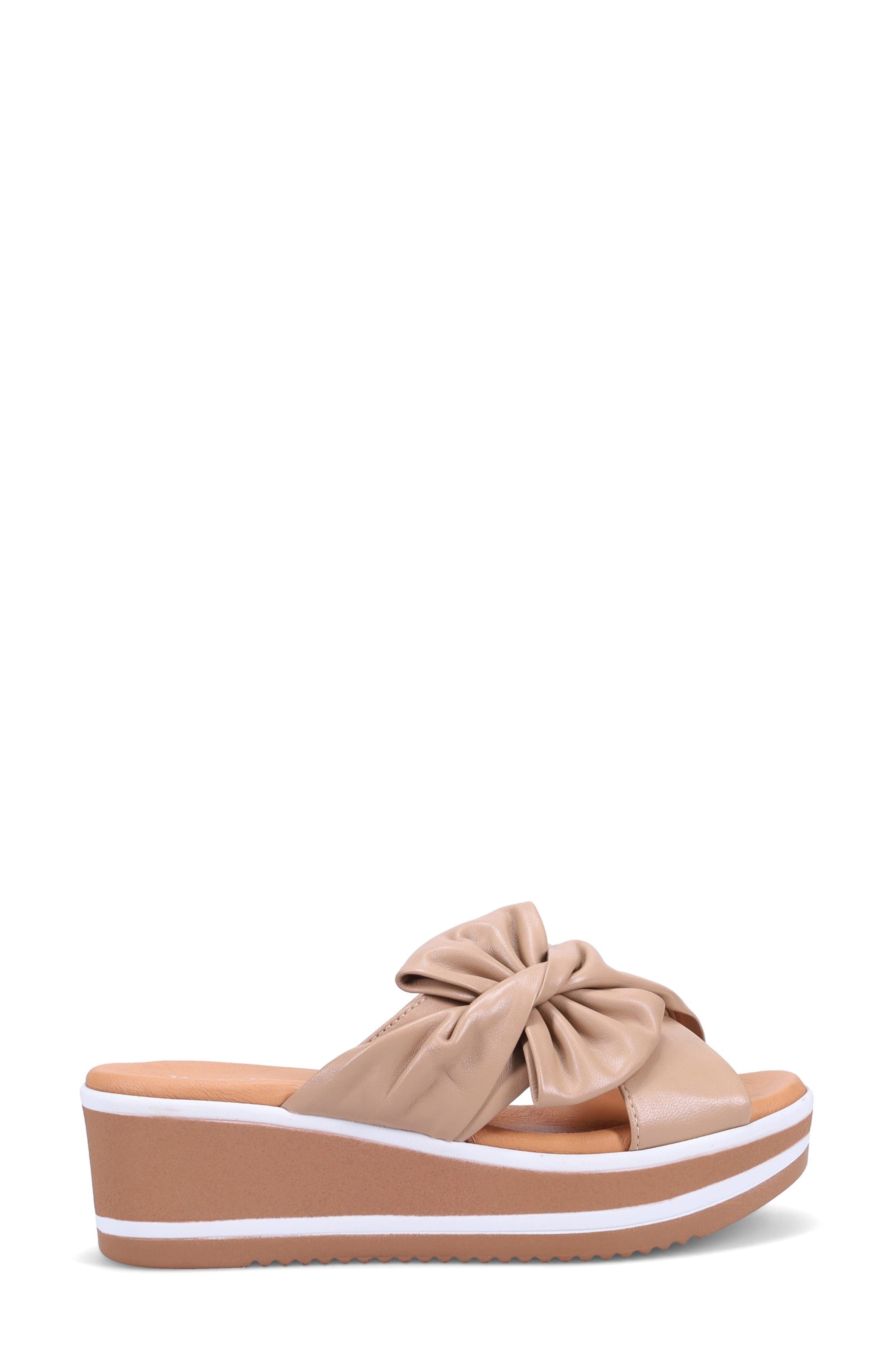 Paislee Platform Wedge Salide Sandal, Alternate, color, FAWN