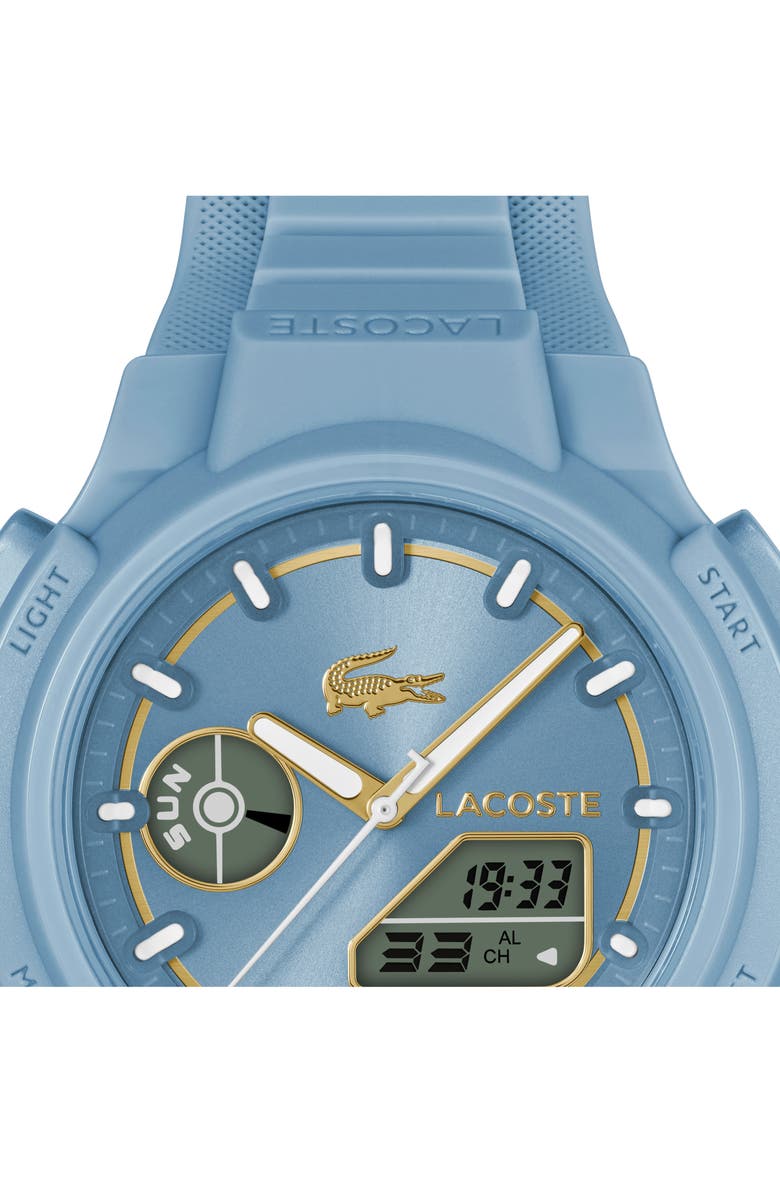 Lacoste LC33 Silicone Strap Watch, 40mm, Alternate, color, Blue