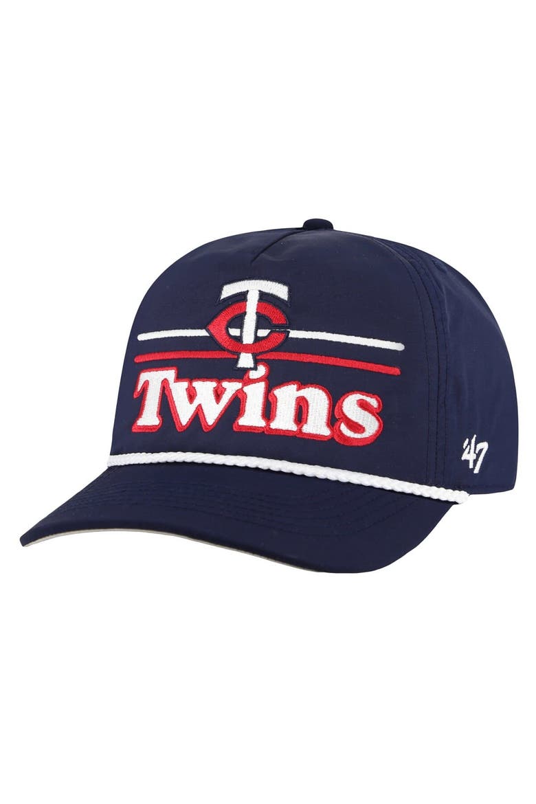 Men's '47 Navy Minnesota Twins Campscape Hitch Adjustable Hat, Alternate, color, Navy