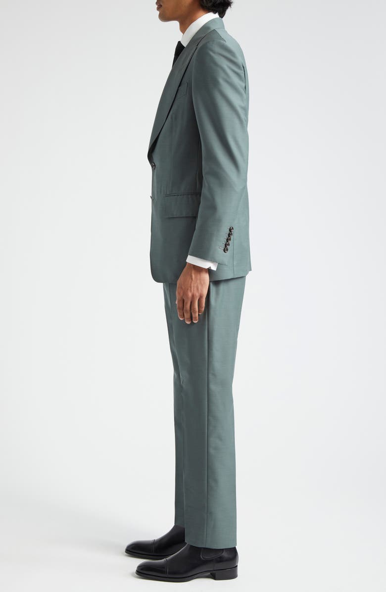 TOM FORD Atticus Wool & Silk Suit, Alternate, color, Military Green
