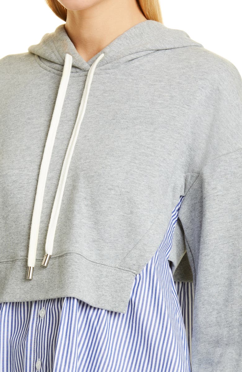 Veronica Beard Hockley Mixed Media Sweatshirt, Alternate, color, 