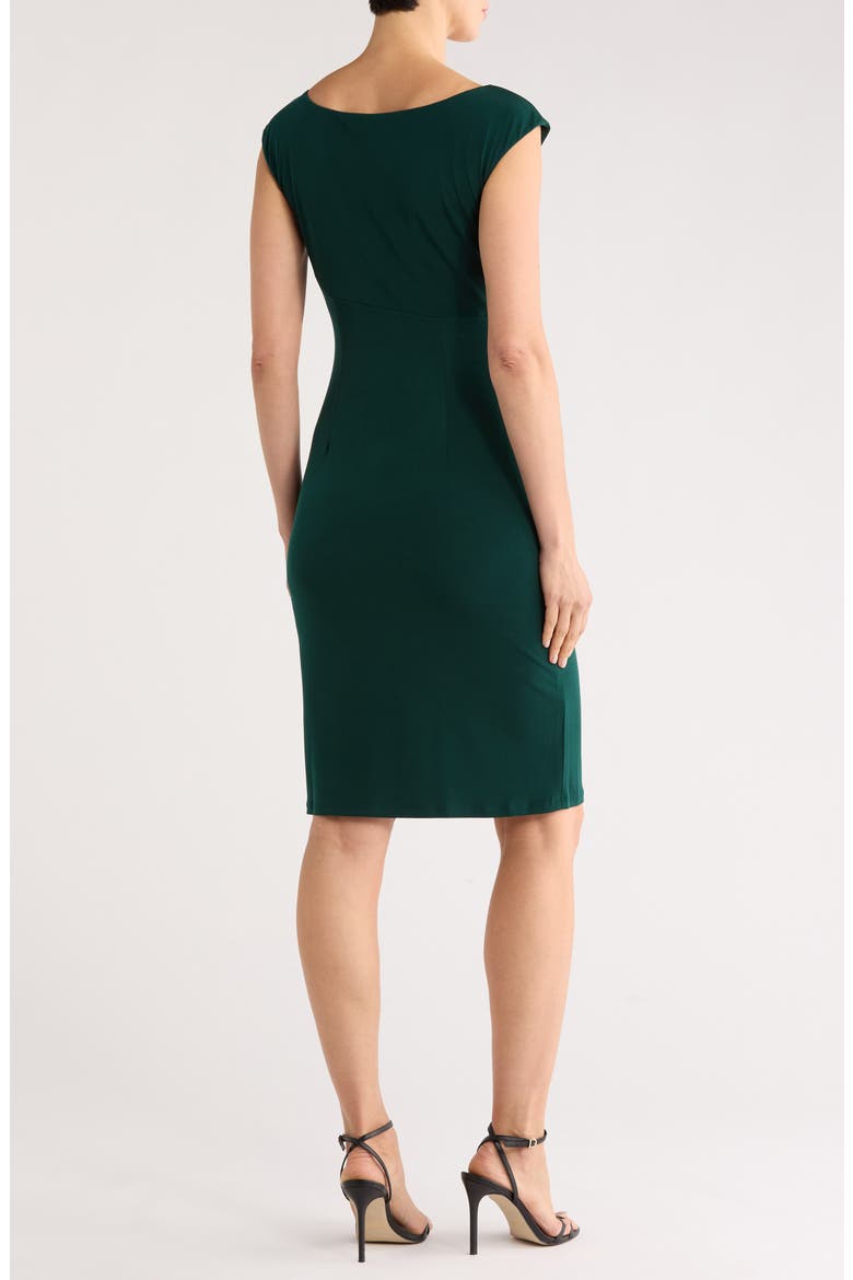 Ity Trim Detail Sheath Dress, Alternate, color, HUNTER