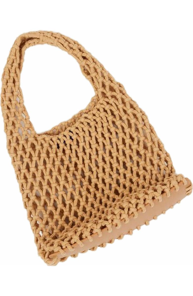 Hat Attack Lizzie Cotton Mini Bag, Main, color, Tan
