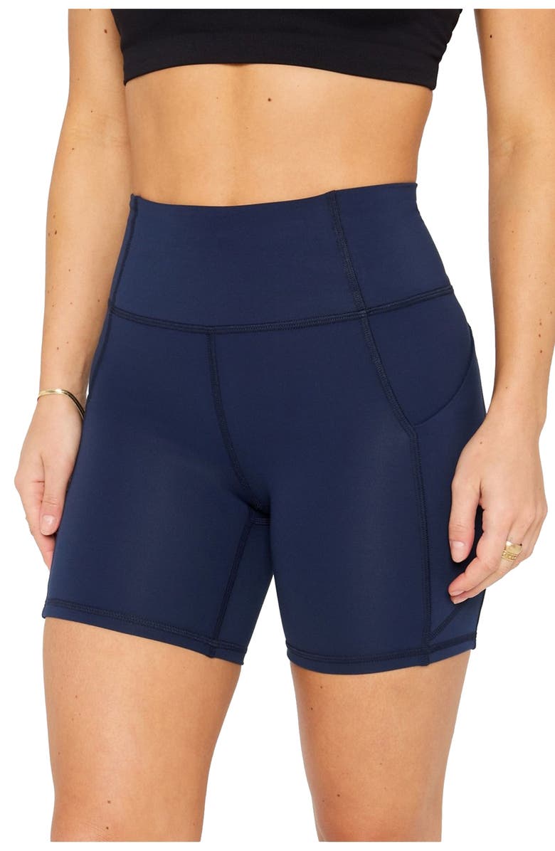 Fabletics Women's Oasis PureLuxe High-Waisted 6'' Short, Alternate, color, Deep Navy