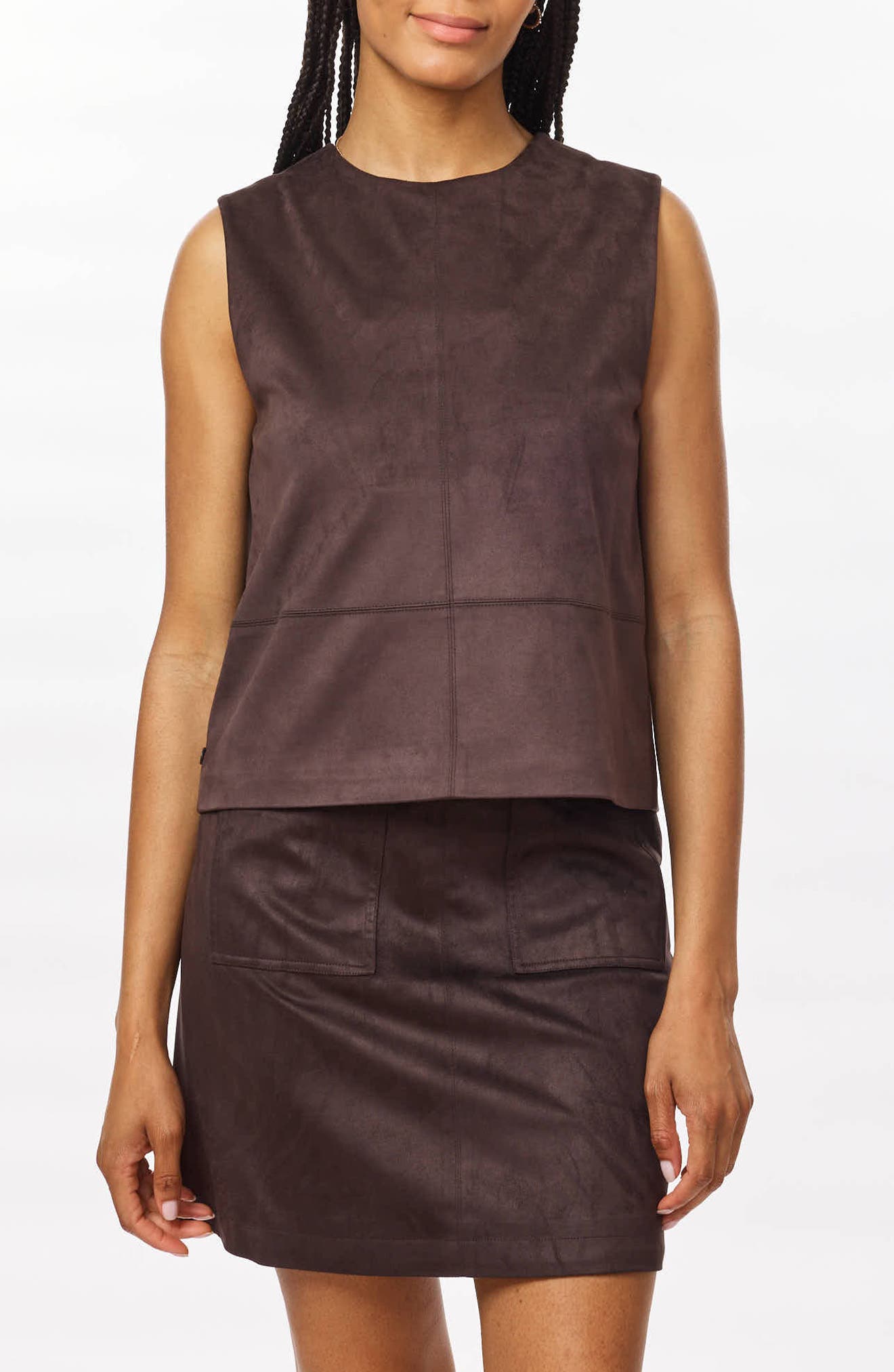 Reversible Faux Suede Vest