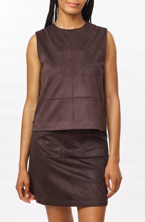 Reversible Faux Suede Vest