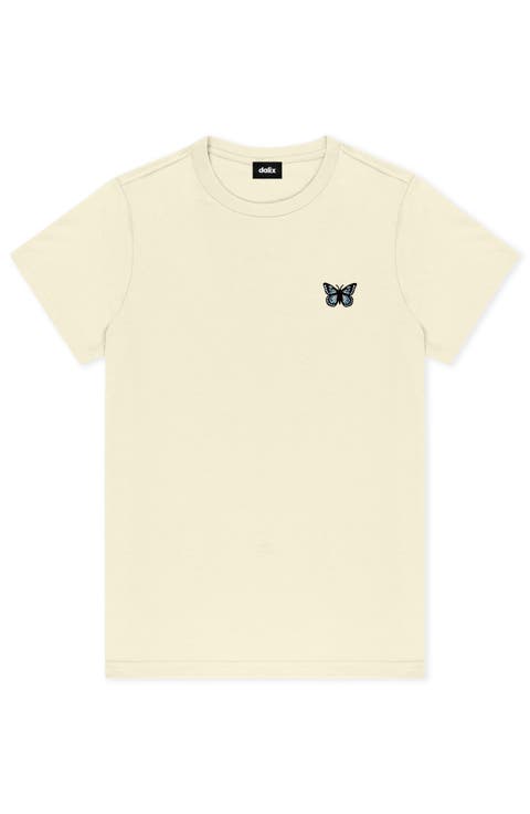 Butterfly Short Sleeve Classic Cotton Tee