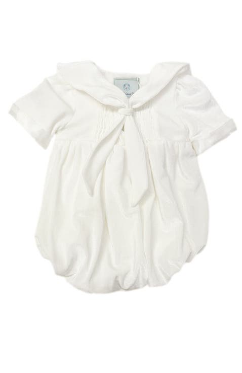 Helenus Velour Ivory Romper (Baby)