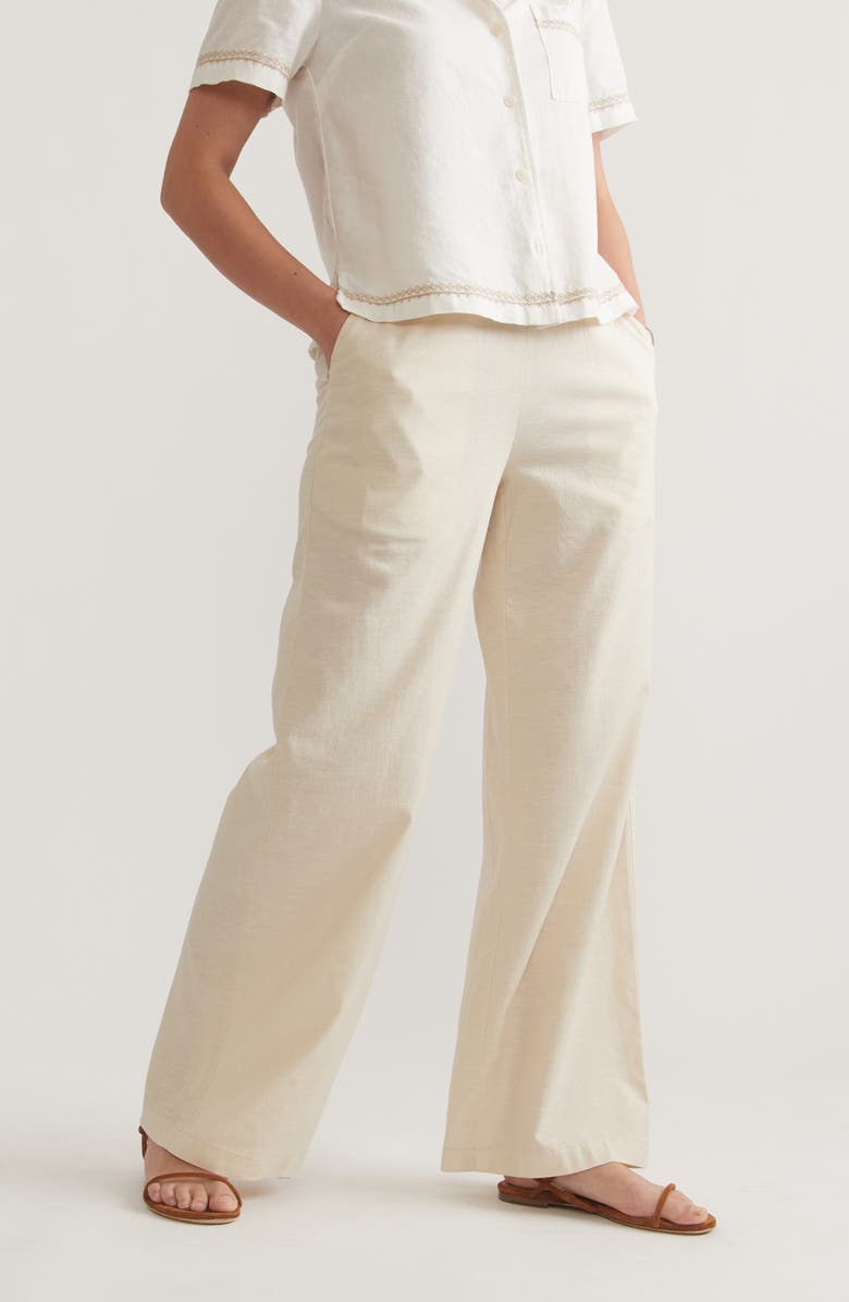 Marine Layer Allison Wide Leg Trousers, Alternate, color,