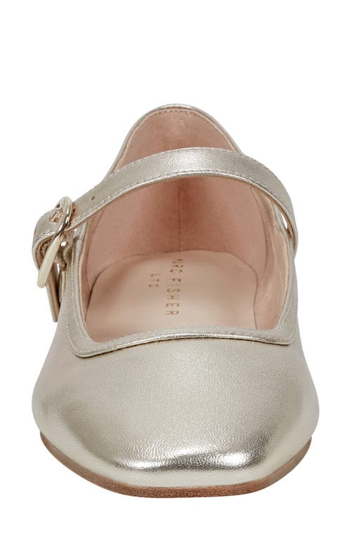 Marc Fisher Ltd Garissa Mary Jane Flat In Gold