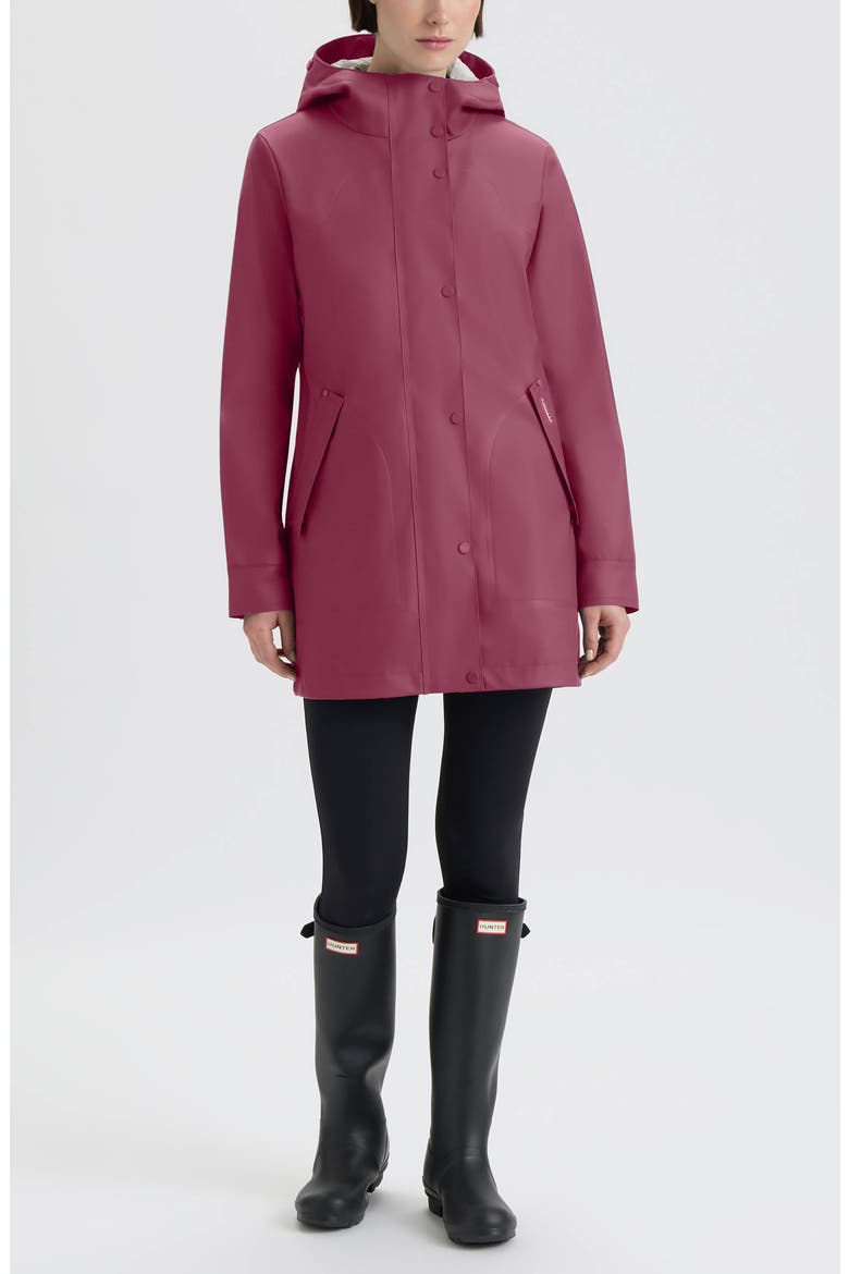 Acacia Rubberized Water-Repellent Rain Jacket, Alternate, color, ROSE WINE