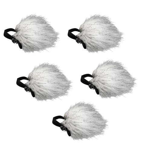 WS10n Universal Furry Outdoor Microphone Windscreen Muff for All Lavalier Microphones (5 PACK)