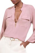 Lipsy Half Zip Utility Top