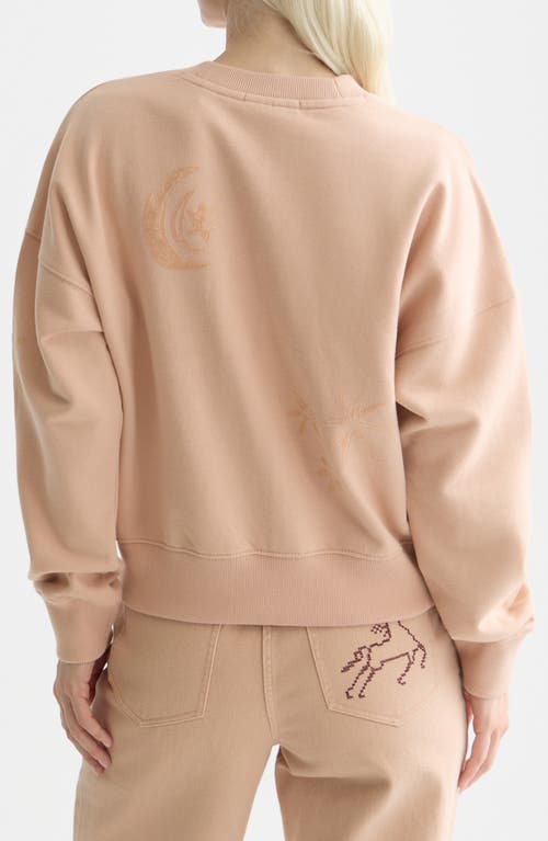 Scotch & Soda Logo Detail Cotton Sweatshirt In Neutral