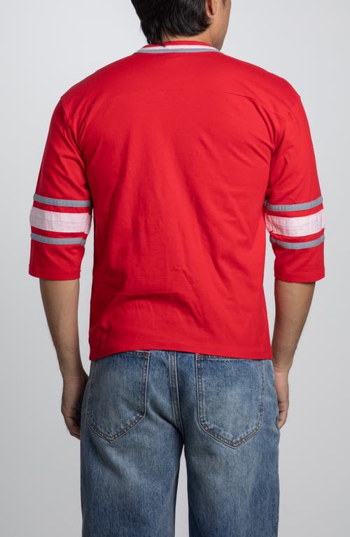 Elwood Vintage Wisconsin Badgers Football Tee In Red