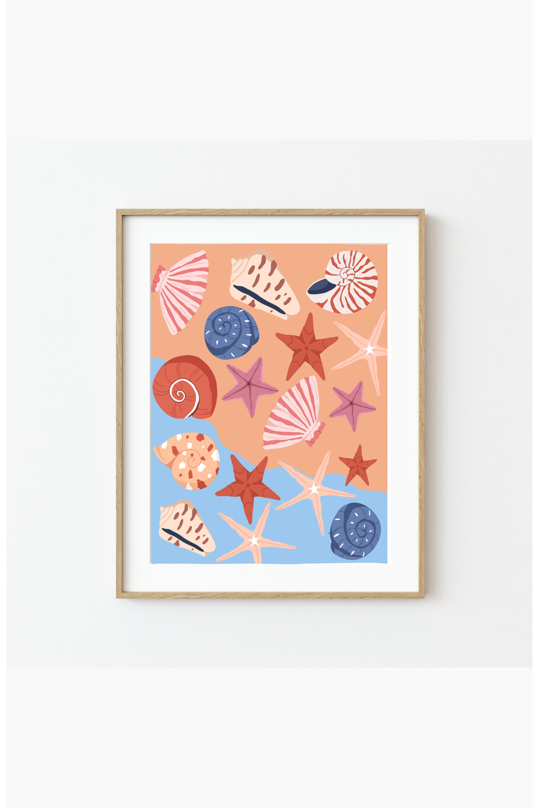Sea Some Shells Paint by Numbers Kit, Alternate, color, Multicolor