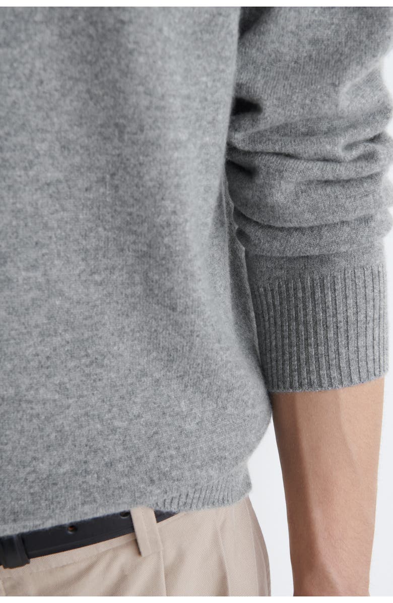 COS Seamless Cashmere Crew-Neck Sweater, Alternate, color, Gray