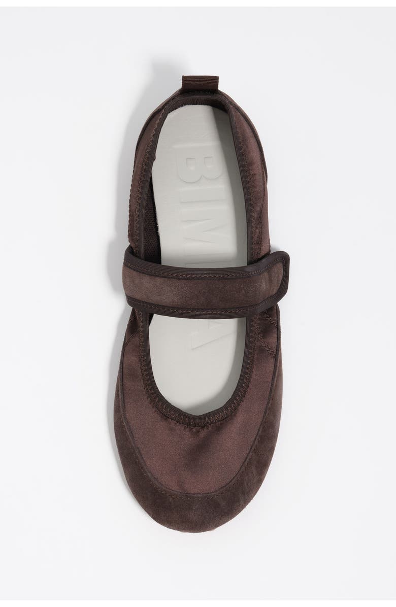 Bimba y Lola Velcro Ballerina Sneaker, Alternate, color, Chocolate