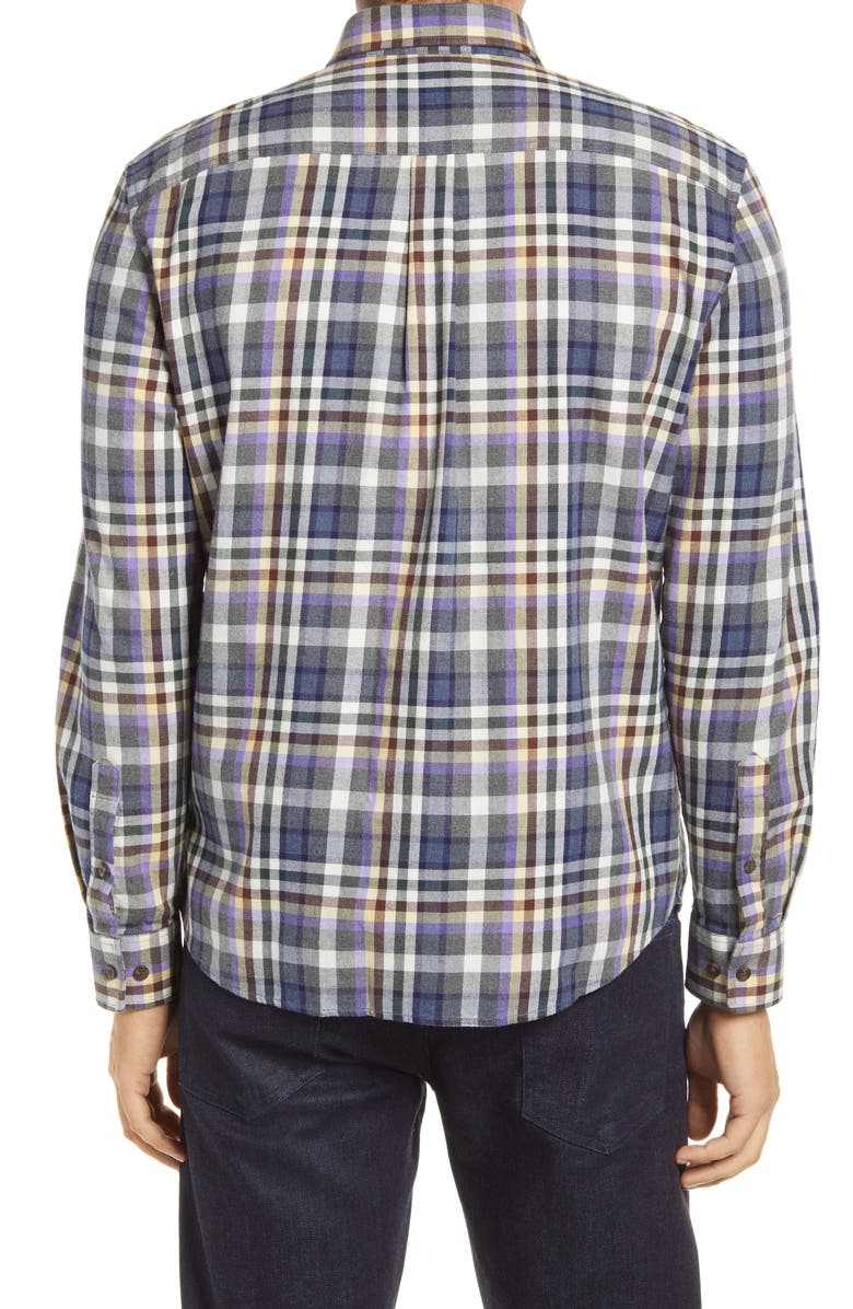 johnnie-O Ervin Plaid Flannel Button-Down Shirt, Alternate, color, 