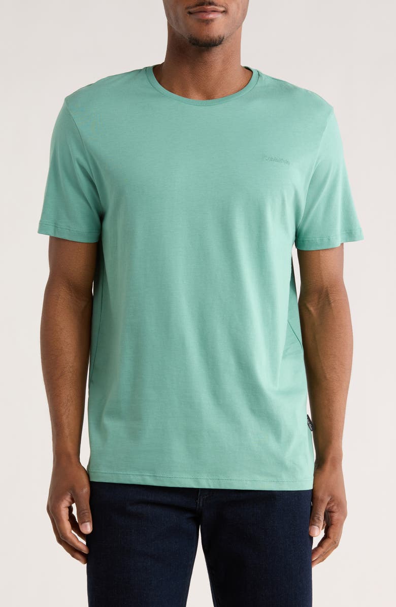 Calvin Klein Liquid Logo T-Shirt, Main, color, Beryl Green